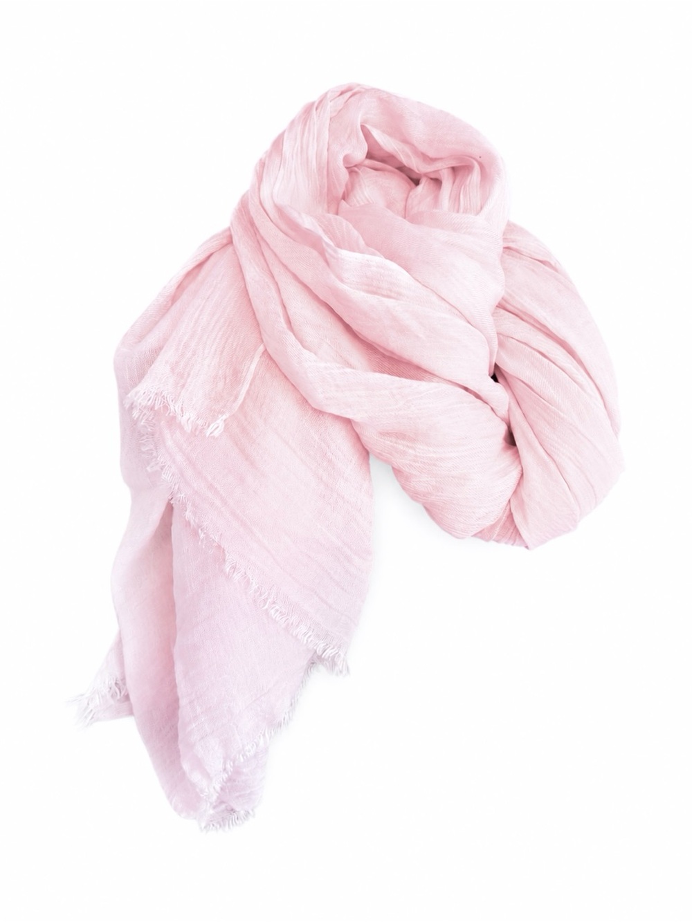 Calypso St. Barth Light Pink Modal Cashmere Gauze Scarf Wrap 80x40
